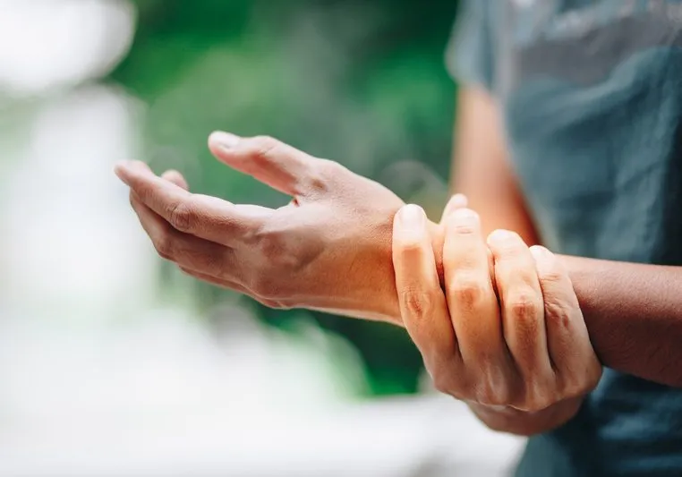 Close up Wrist pain
